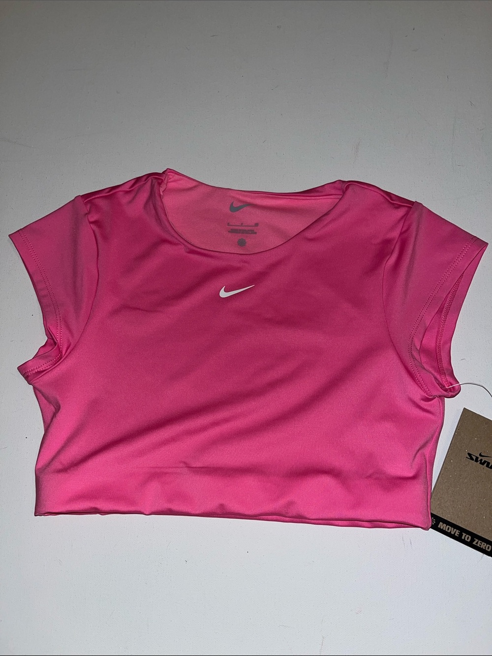 Nike Swim Shirt Women's  S  Cropped Swim Top   Pink NESSG231 $61